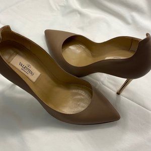 Valentino Garavani  Pumps with Studded Brass Heel